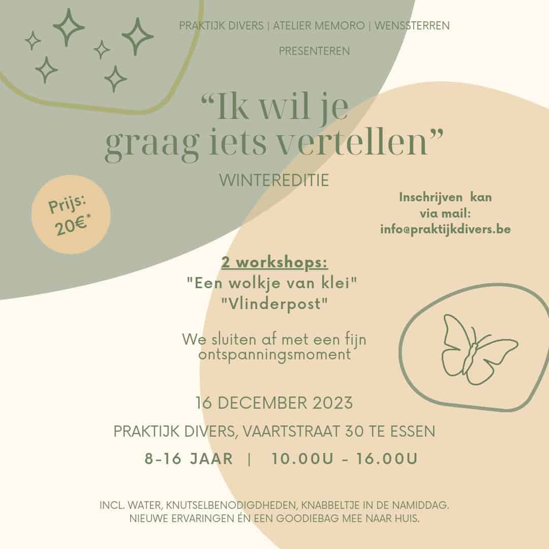 Affiche ontmoetingsdag Ik wil je graag iets vertellen