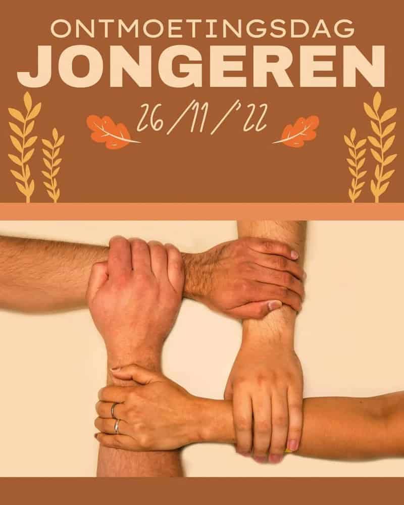 Affiche ontmoetingsdag voor jongeren